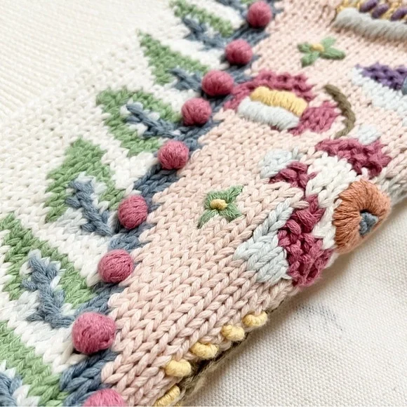 Vintage Runaway Bay Cottagecore Oversized Pastel Knit Pullover Sweater - S/M - Picture 8 of 16